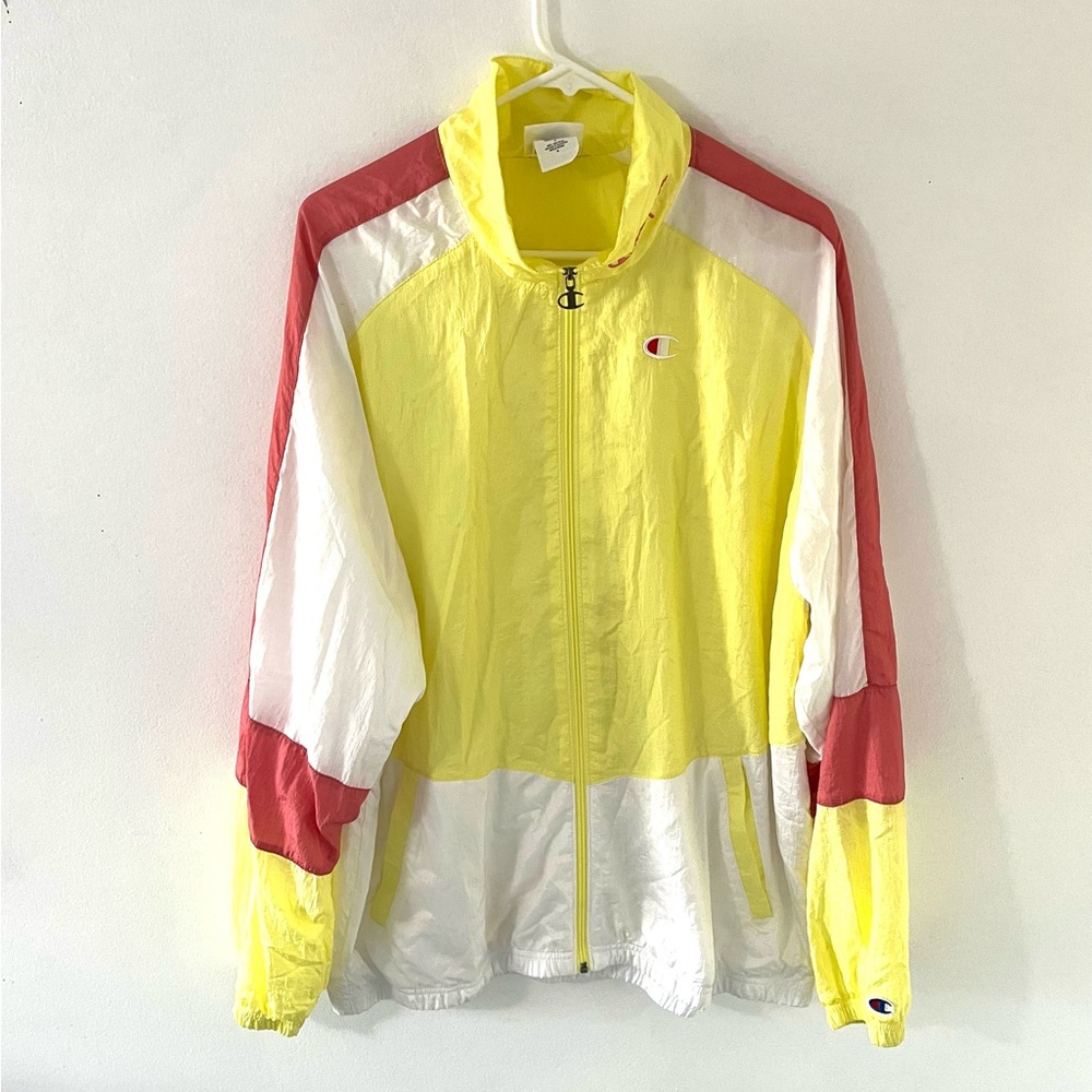 Vintage Full Zip Champion Nylon Windbreaker, Size: XL